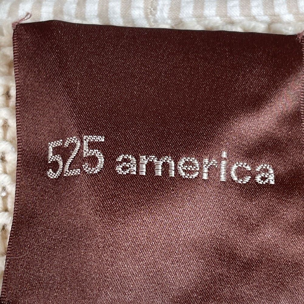 525 America Womens Button Up Hooded Cardigan Jacket Size M Ivory Flared Sleeve - Picture 6 of 11